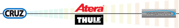 A continuum of roof bar quality: CRUZ, Atera, Thule and Prorack, representing the best of the mid market to the very best. A continuum of roof bar quality: CRUZ, Atera, Thule and Prorack, representing the best of the mid market to the very best.